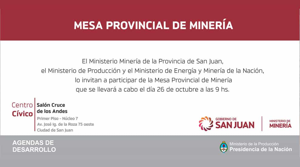 Imagen ilustrativa para el artículo: Mesa Provincial de Minería