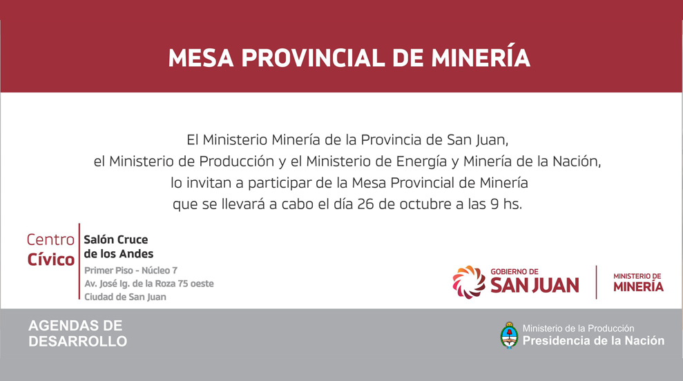 Mesa Provincial de Minería