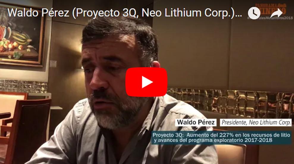 VIDEO | Entrevista a Waldo Pérez y el aumento del 227 % en los recursos de litio del Proyecto 3Q