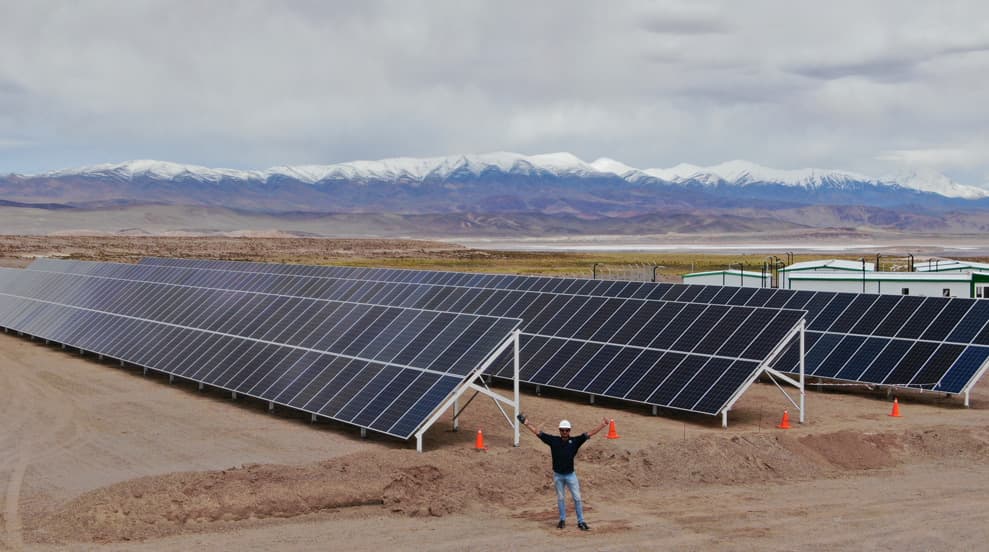 Millennial pone en marcha su parque de energías renovables en el Proyecto Pastos Grandes