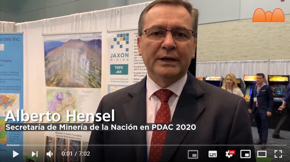 Imagen ilustrativa para el artículo: VIDEO | Alberto Hensel &#8211; PDAC 2020: «Nos interesa una minería puesta al servicio del crecimiento social y económico»