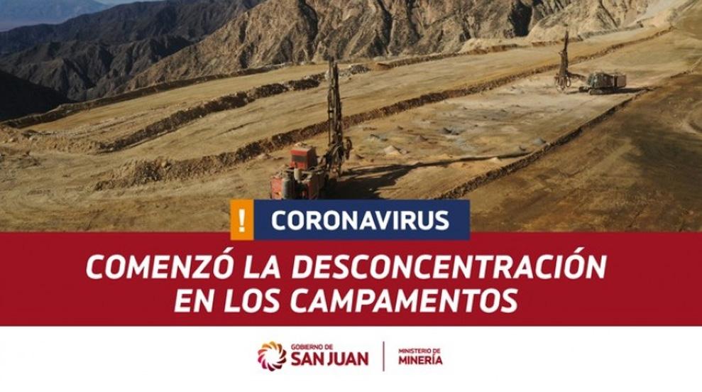 Tras el pedido del Gobierno, comenzó la desconcentración en los campamentos mineros