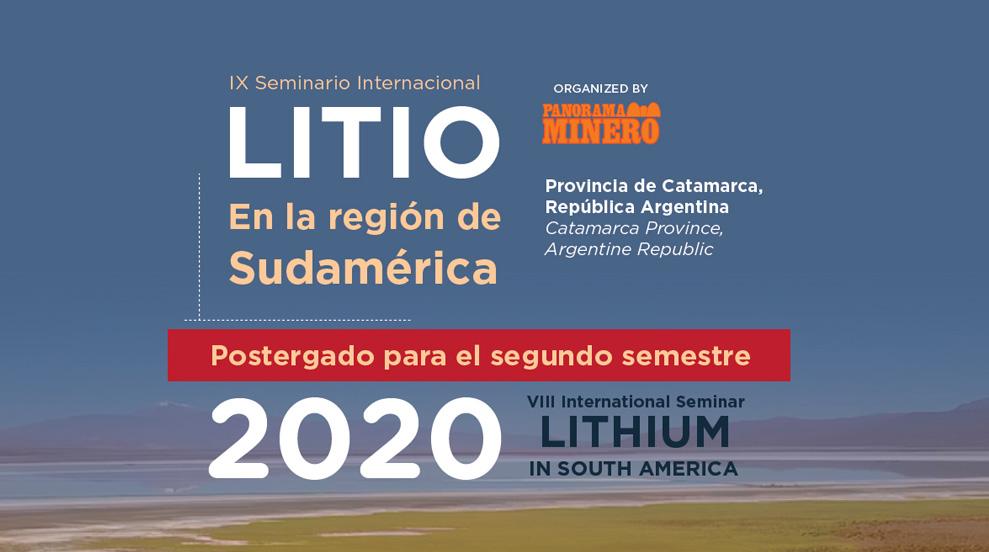 Postergación del «Seminario Internacional: Litio en la Región de Sudamérica» al segundo semestre de 2020