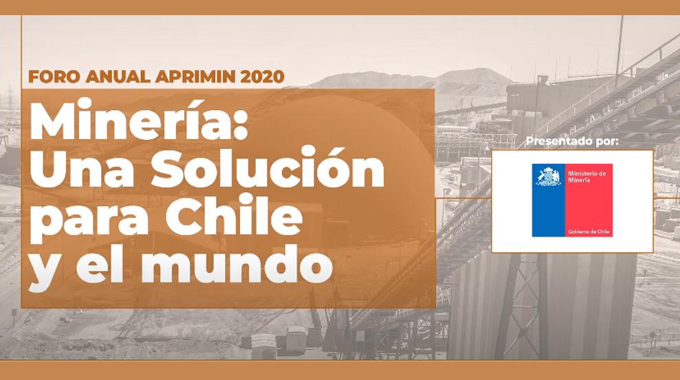 Reviví el FORO ANUAL APRIMIN 2020: «Minería: Una solución para Chile y el mundo»