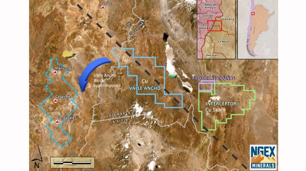 Proyecto Valle Ancho: Programa de perforación de exploración de NGEx Minerals en marcha