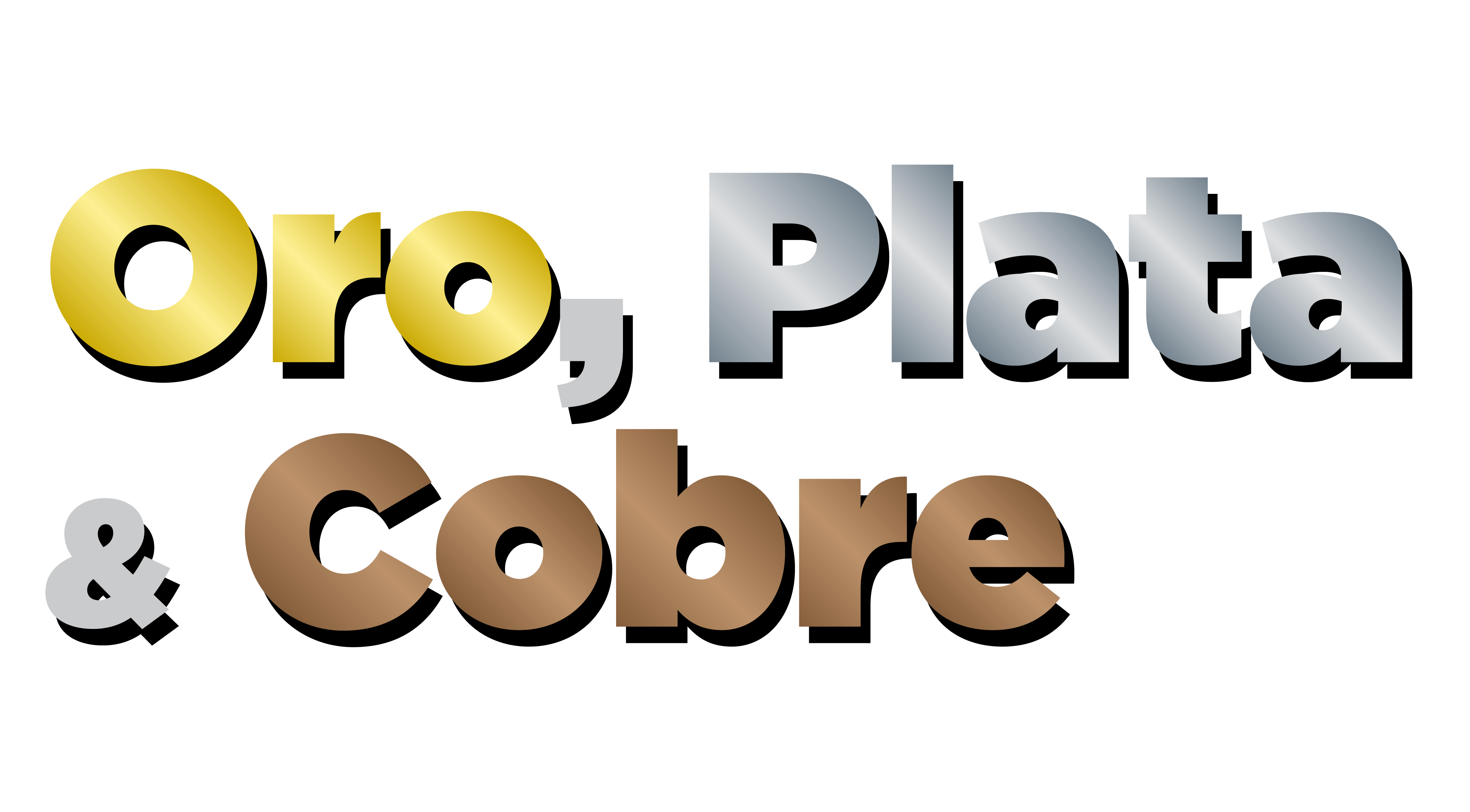 Oro, Plata y Cobre