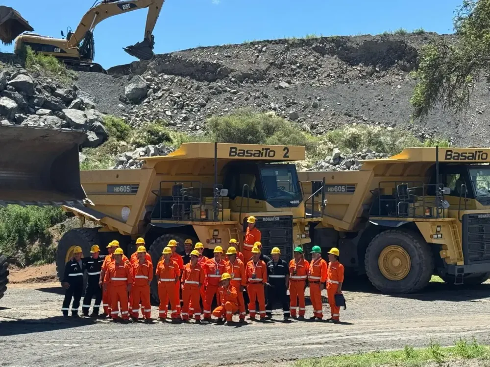 Illustrative image for the news: San Luis on the map of the mining of the future: Basalto S.R.L. advances with carbon dioxide retention and basalt fiber | Panorama Minero