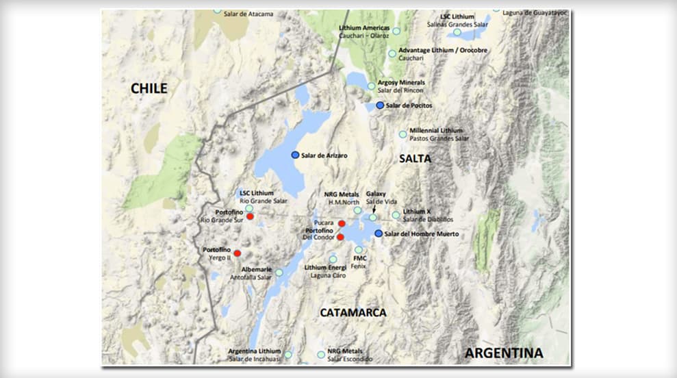 Imagen ilustrativa para la noticia: Portofino reports high grade lithium results: | Panorama Minero