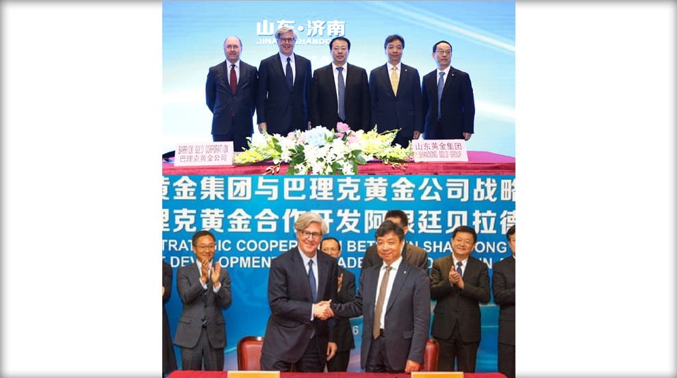 Imagen ilustrativa para la noticia: Barrick Gold y Shandong Gold sellan acuerdo de inversión estratégica | Panorama Minero