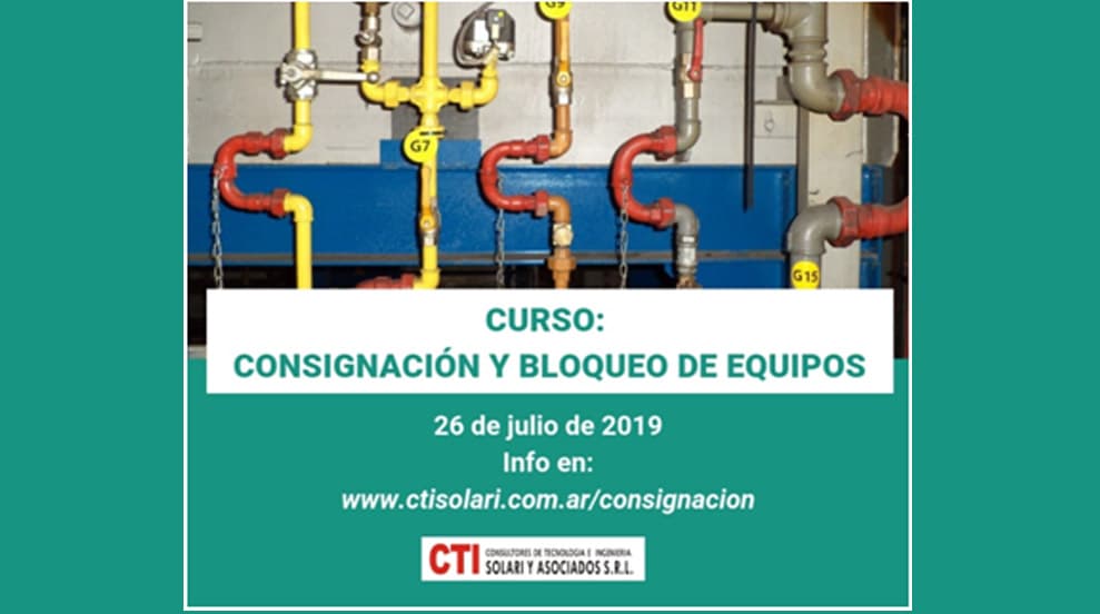 Imagen ilustrativa para la noticia: Curso: “Consignación y Bloqueo de Equipos”