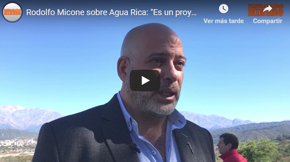Imagen ilustrativa para la noticia: Rodolfo Micone sobre Agua Rica: «Es un proyecto viable y ya se ha firmado un acuerdo de inversión»