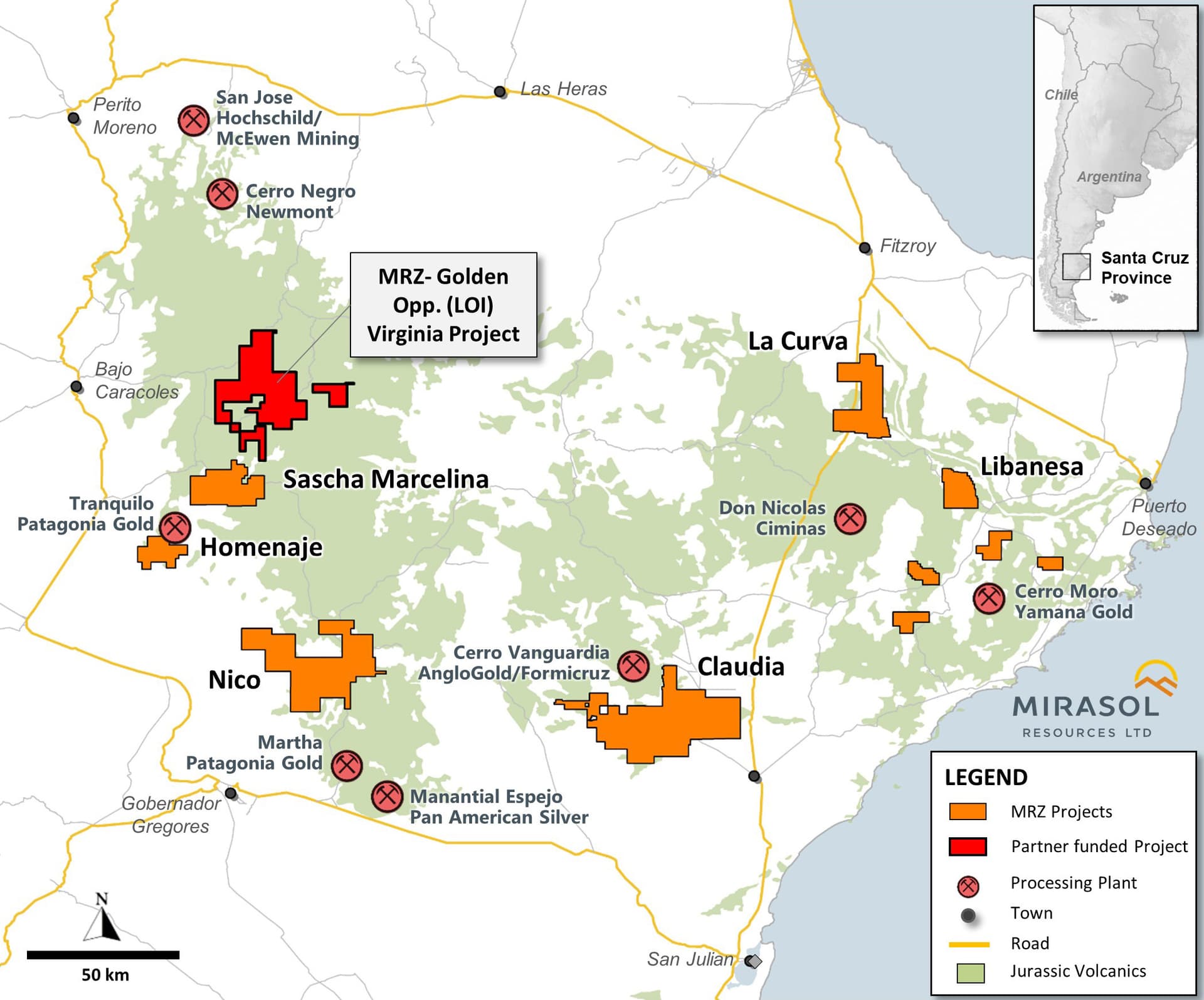 Proyecto Virginia: Perforaciones iniciarían en el tercer o cuarto trimestre de 2020