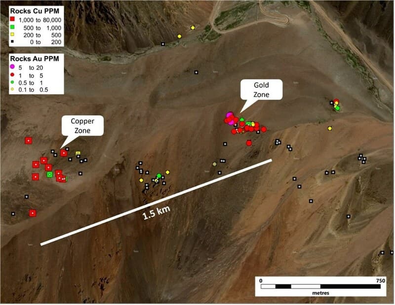 Sable Resources informó prometedores hallazgos de cobre y oro en su proyecto en San Juan