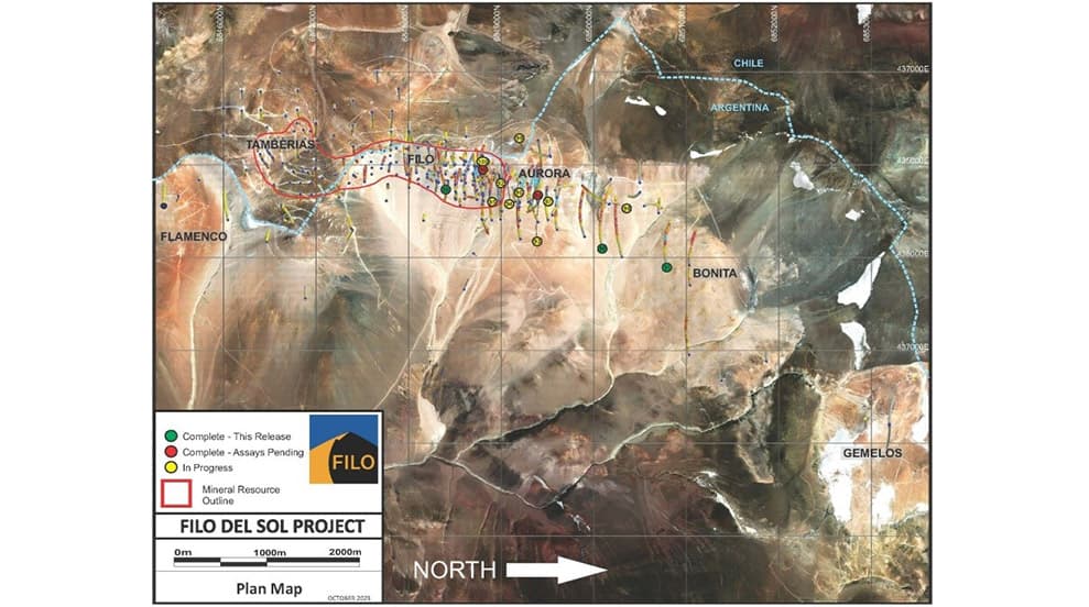 Filo del Sol: Se descubre nueva zona de alta mineralización en Bonita